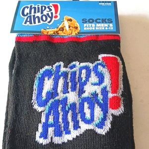 NWT Chips Ahoy Novelty Multi-Color Crew Socks Men's Size 6-12 Unisex